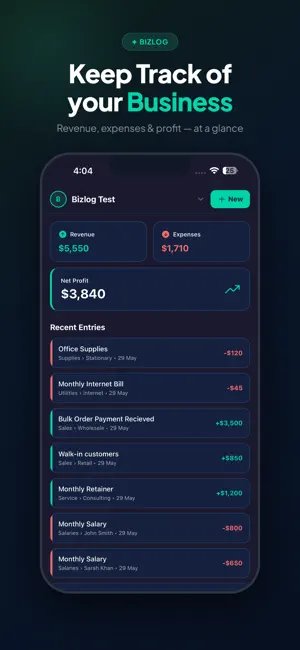 BizLog App screenshot 1