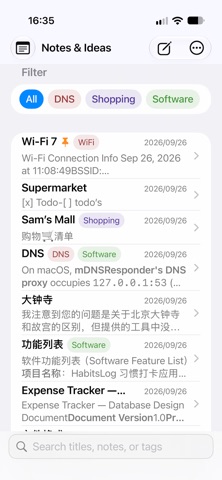 NotesAndIdeas screenshot 2