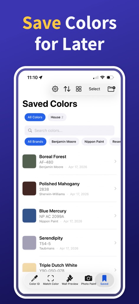 Paint Color Match - Lifestyle App | MWM