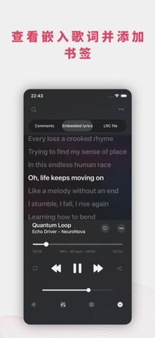 Evermusic Pro: 离线音乐播放器和均衡器云流媒体 screenshot
