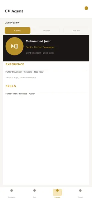 CV Agent screenshot 3