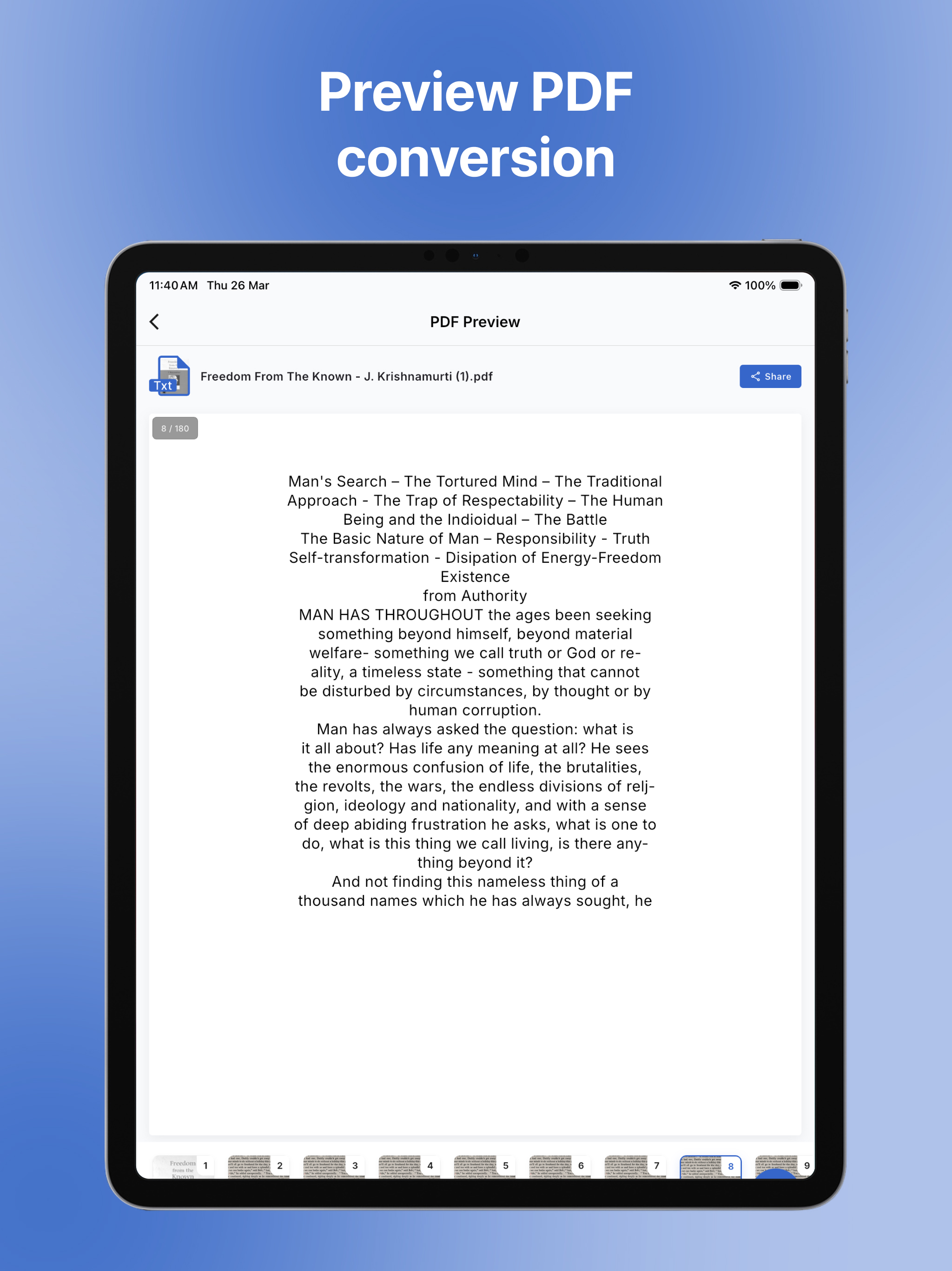 Textify: PDF to Text Notes