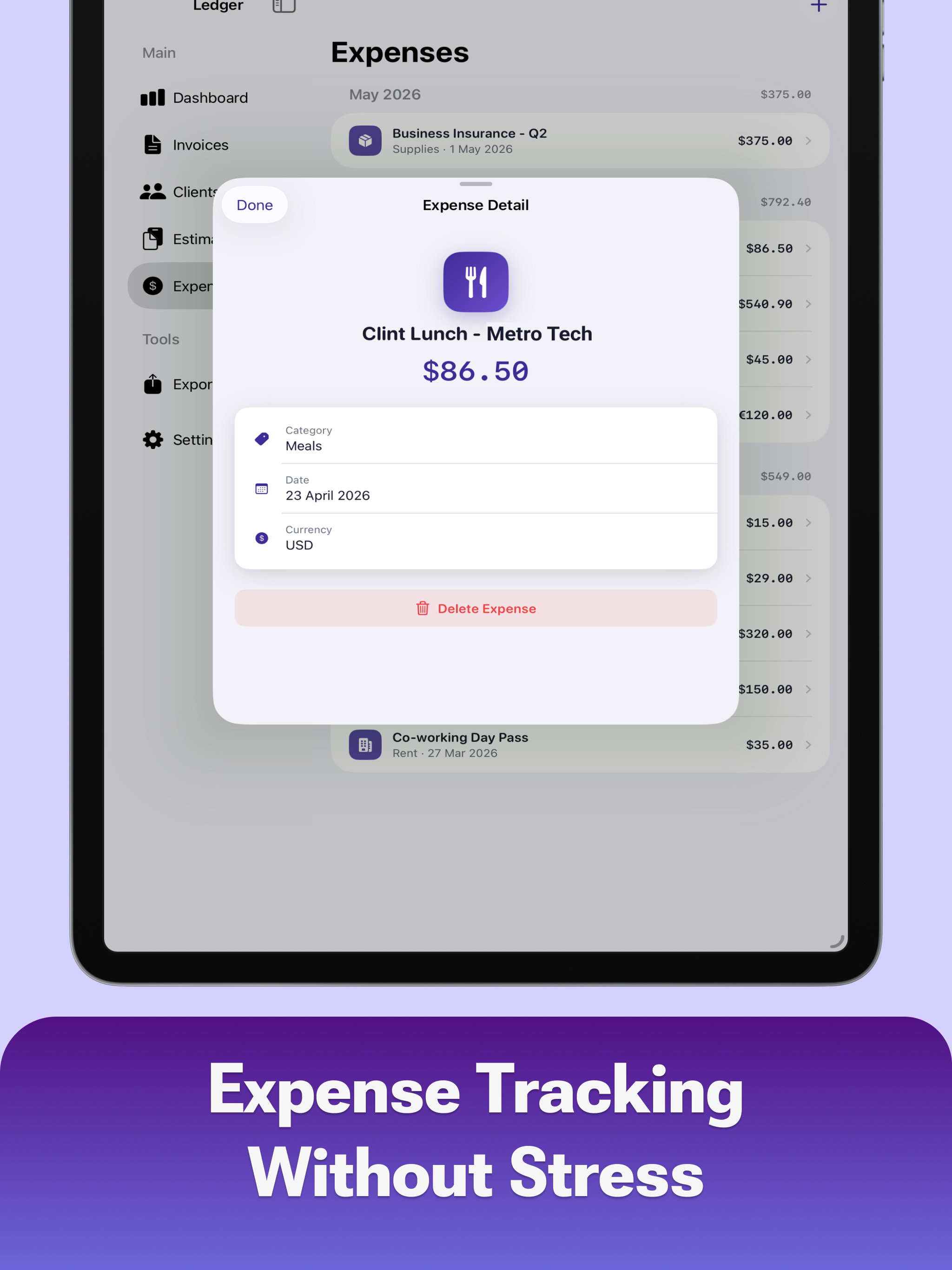 Ledger App : Estimate Maker