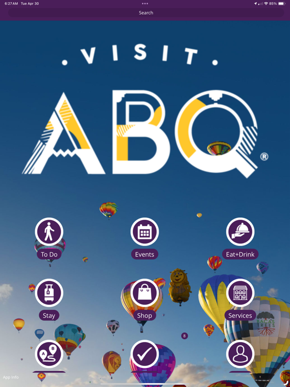 Visit Albuquerque iPad screenshot 1 - Travel app