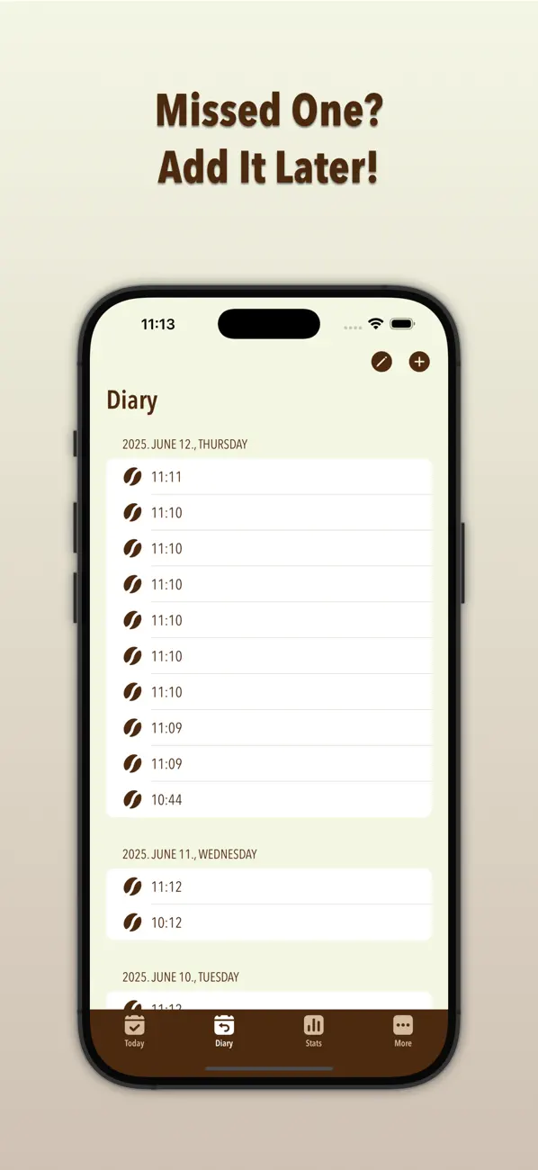 Screenshot #3 pour Endless Coffee Shots: Tracker