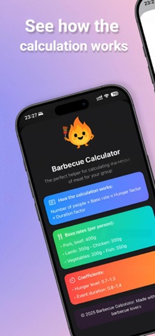 BBQ Meat Calculator screenshot