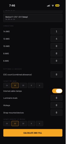 Box Fill Pro - Electrician screenshot