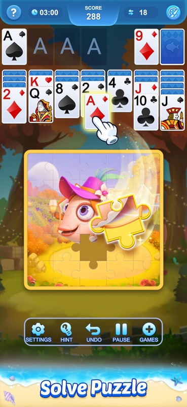 Solitaire 3D Fish screenshot 2