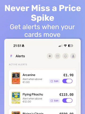 Flipzi TCG Price Tracker iPad screenshot