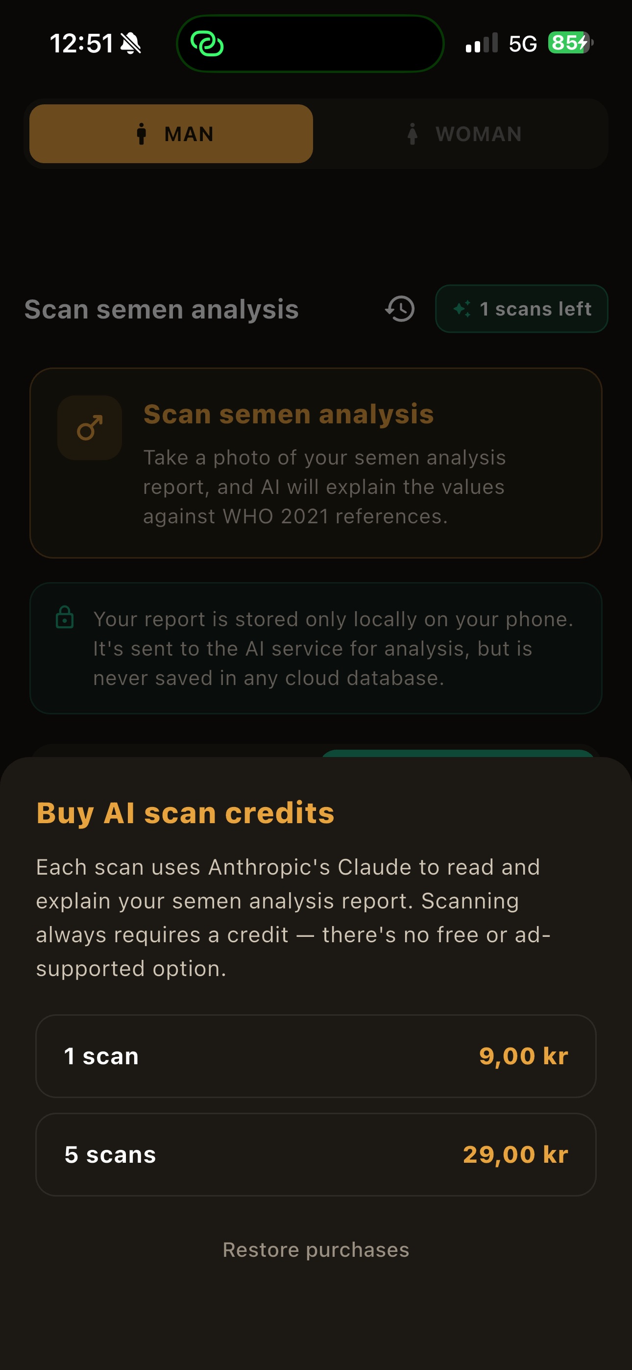 Screenshot 1 of Andro — IVF Companion