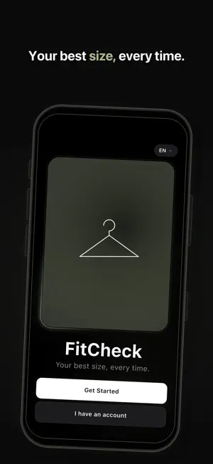 FitCheck AI – Size & Try-On screenshot 1
