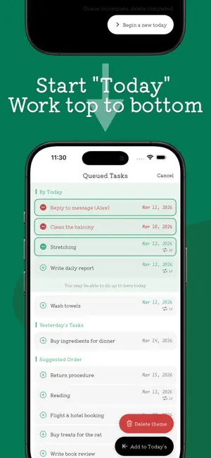 Atode: Focus on today's tasks screenshot 1