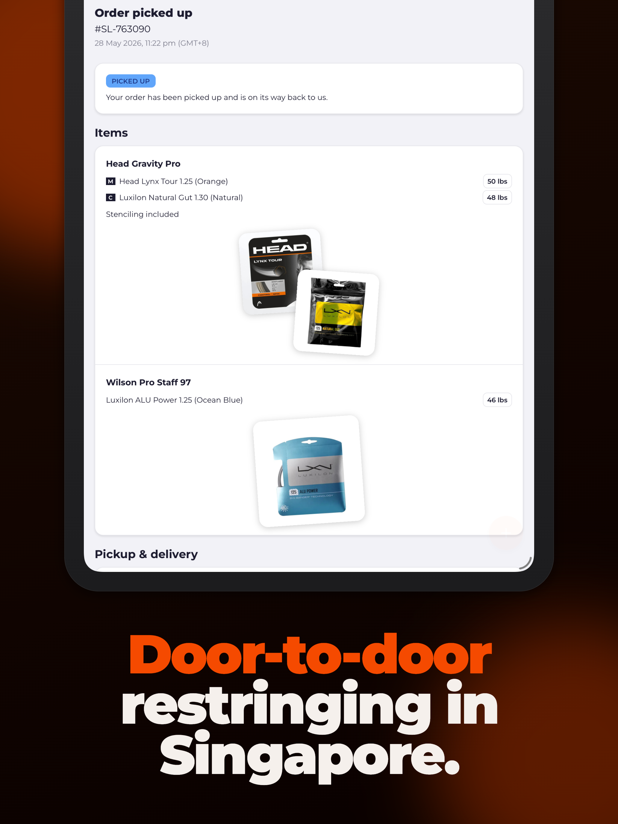 Stringlab: Tennis Restringing screenshot 9