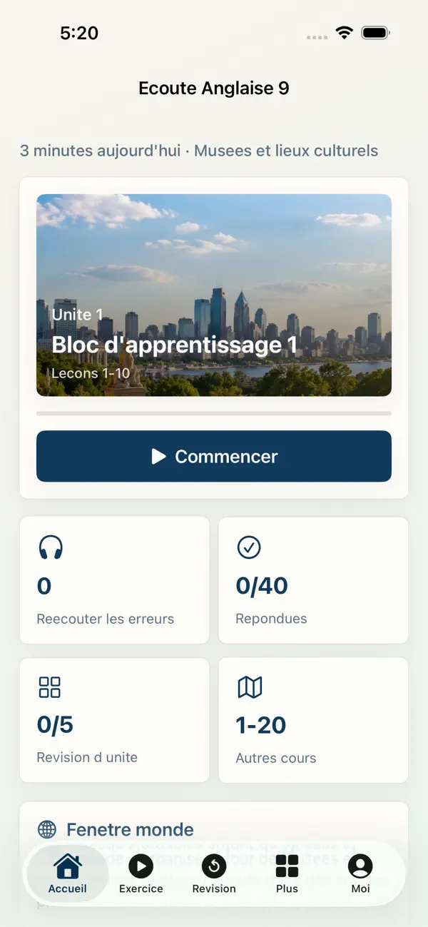Screenshot #1 pour Ecoute Anglaise 9