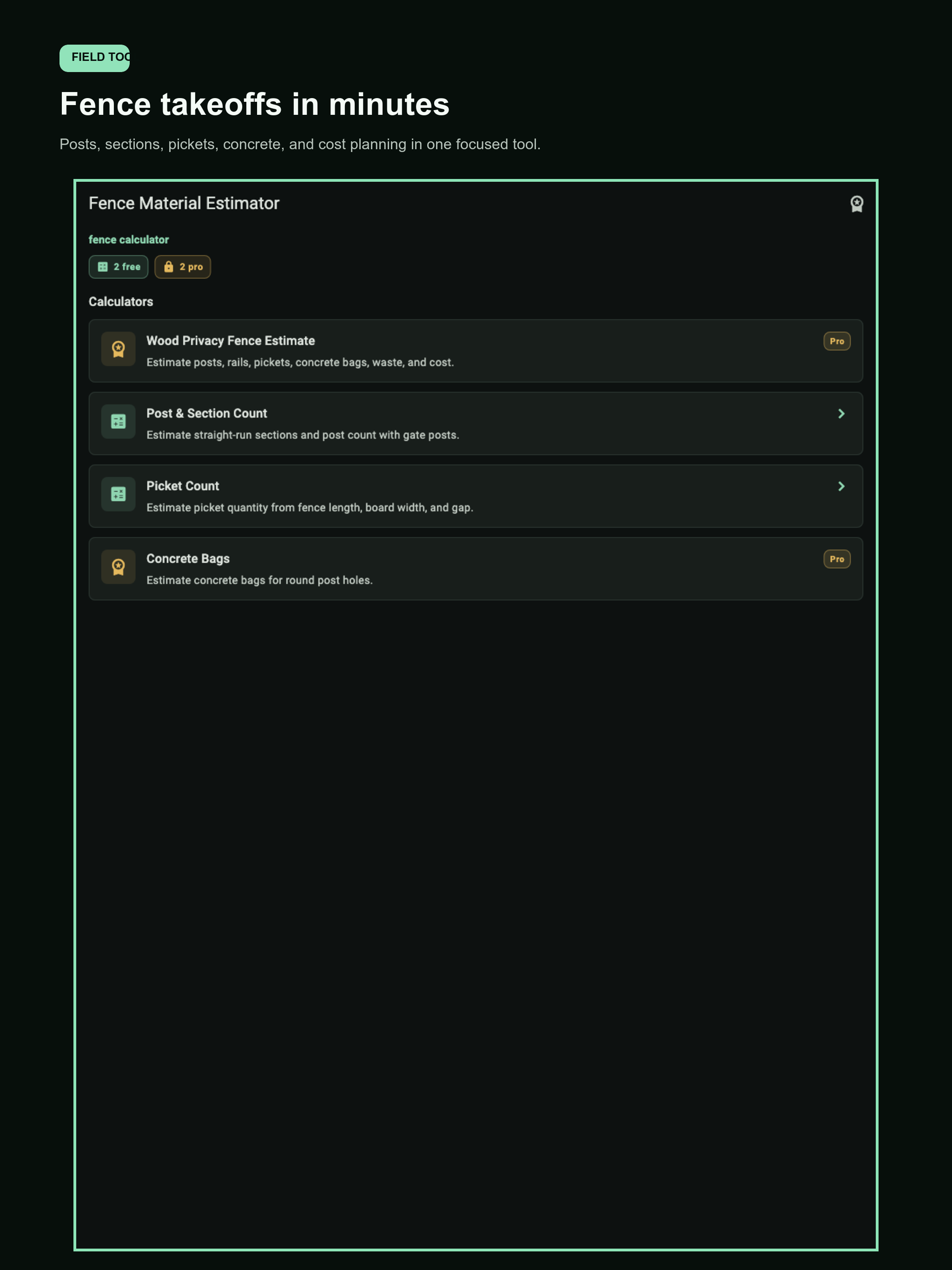 Fence Material Estimator screenshot 6