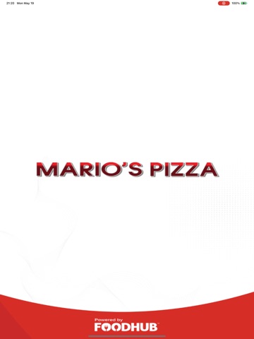Mario's Pizza. iPad screenshot