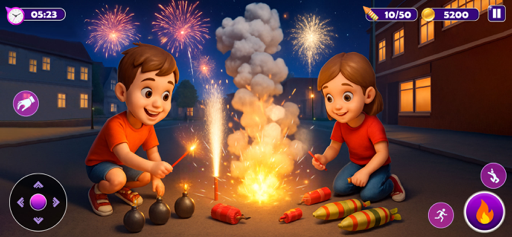 Amazing Fireworks Simulator 3D screenshot 2