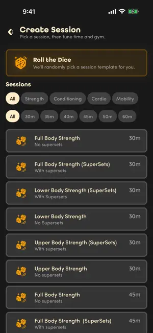 Vela: Custom Fitness Plan screenshot 1