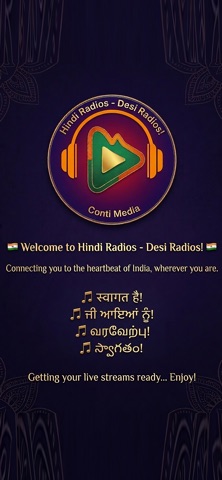 Hindi Radios - Desi Radios iPhone screenshot
