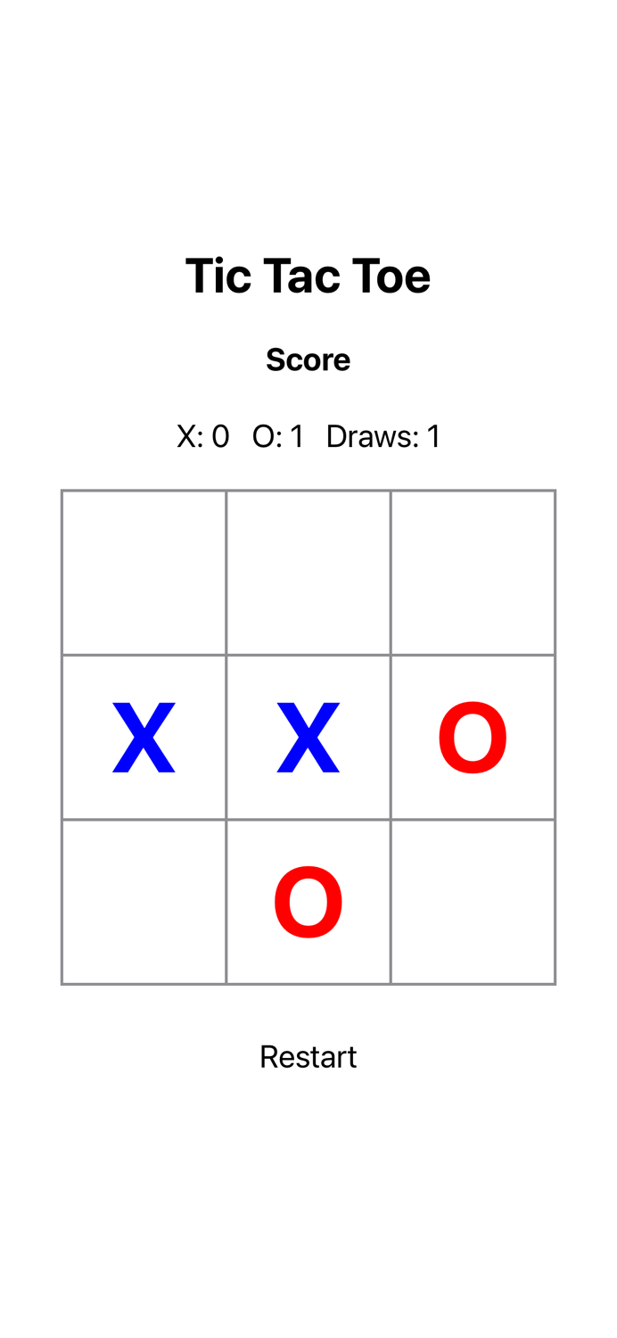 Tic Tac Toe Minimalist