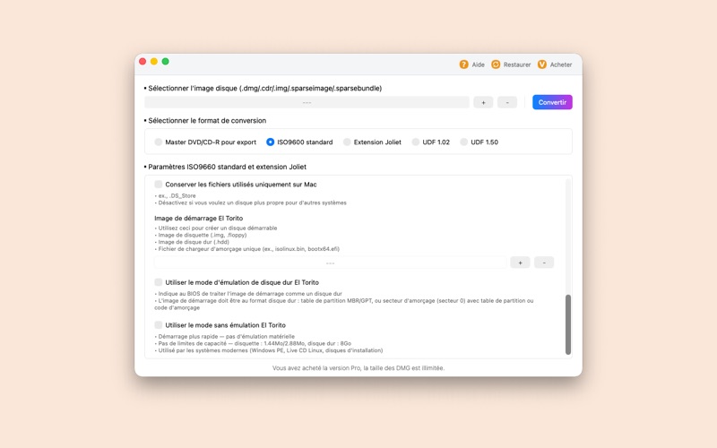 Screenshot #3 pour Convert DMG to ISO Pro