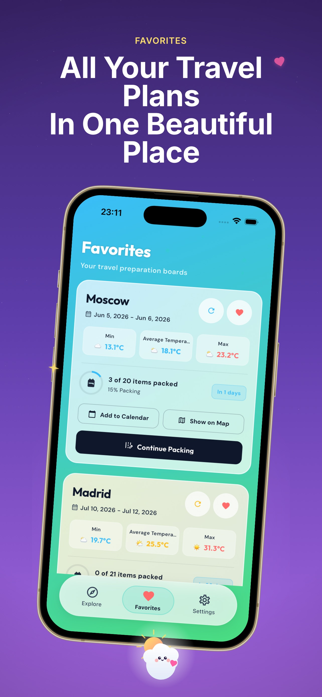 Weather Passport: Trip Planner