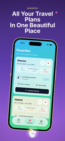 Weather Passport: Trip Planner screenshot