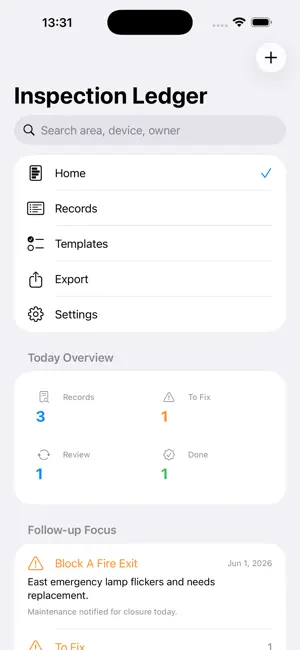 Inspection Ledger Logbook2026 screenshot 2