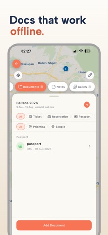 Avare: AI Trip Planner iPhone screenshot