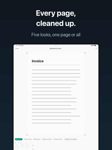 FairScan - PDF Scanner & OCR iPad screenshot