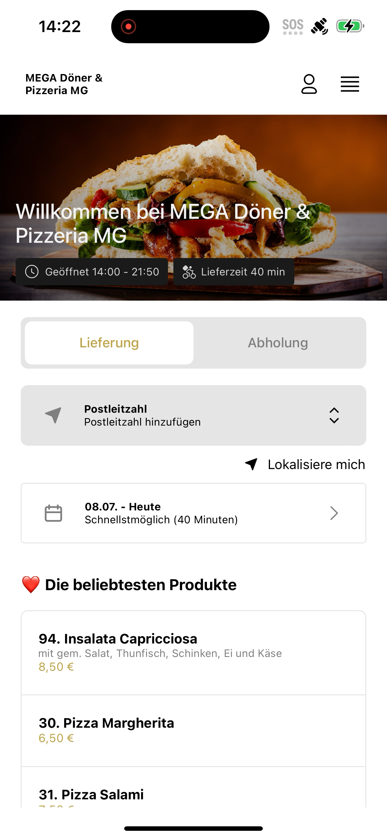 MEGA Doner und Pizzeria screenshot 6
