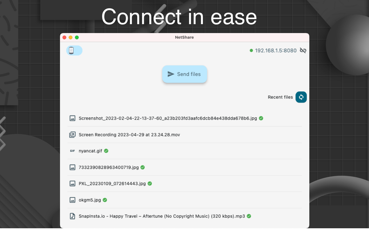 NetShare - share file in local
