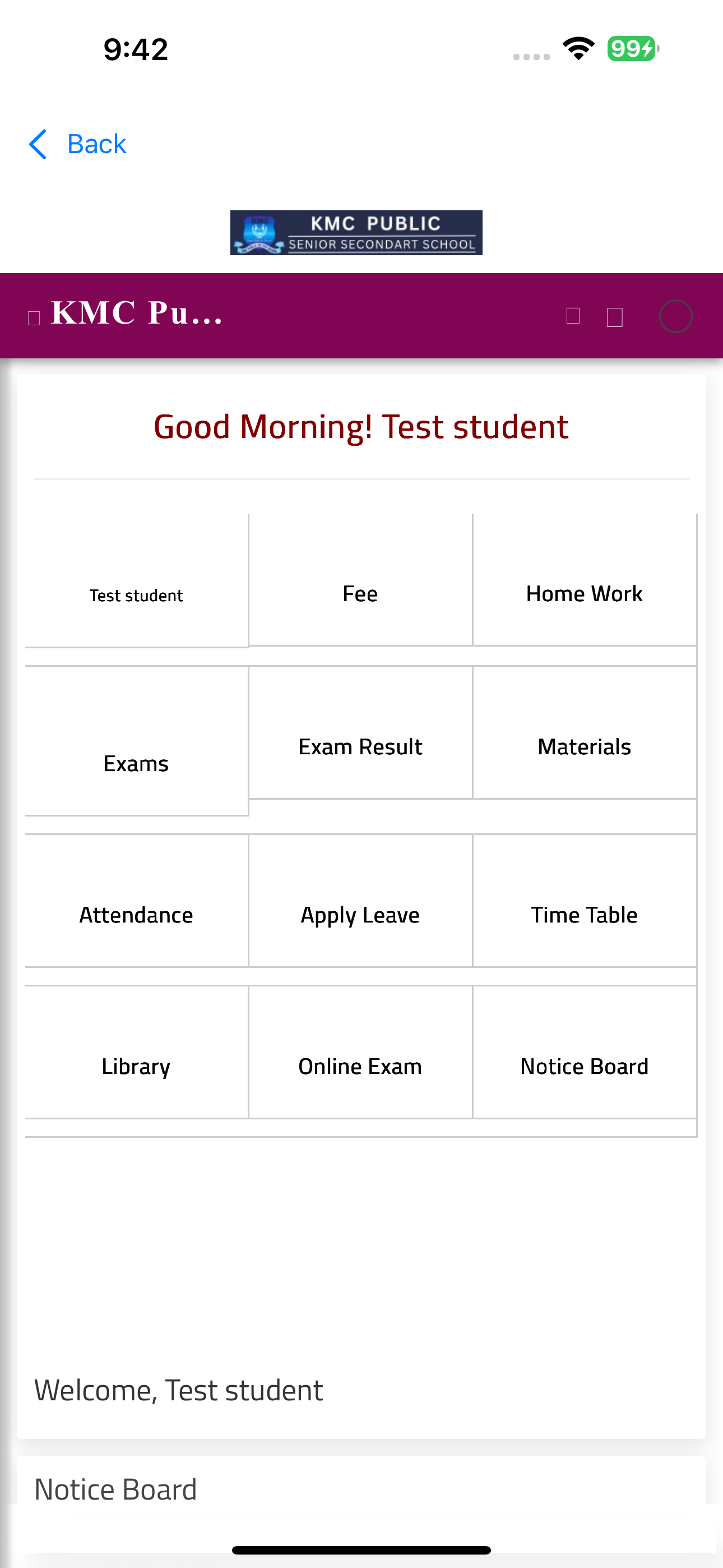 KMC Public School screenshot 4