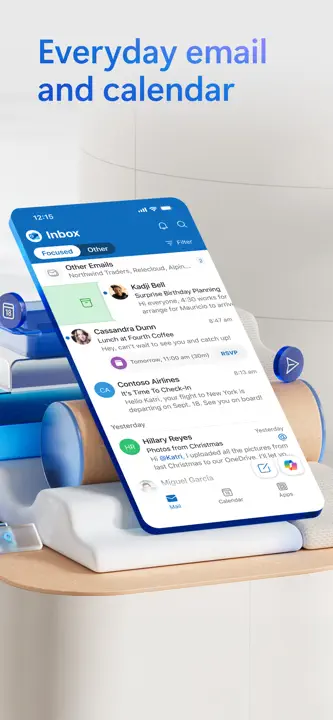 Microsoft Outlook : capture d’écran 1 sur 9