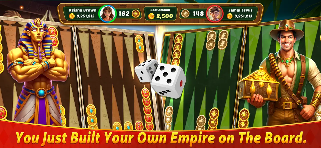 Screenshot #1 pour Backgammon Offline Board