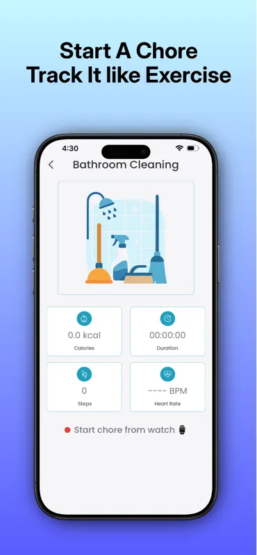 ChoreFit: Track Chore Calories screenshot 4 of 6