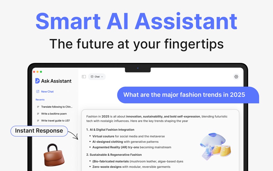#2. AI Assistant: Ask Deep Bot (macOS) 来自: Owais Saleem
