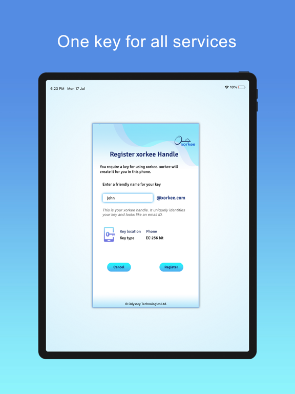 App screenshot