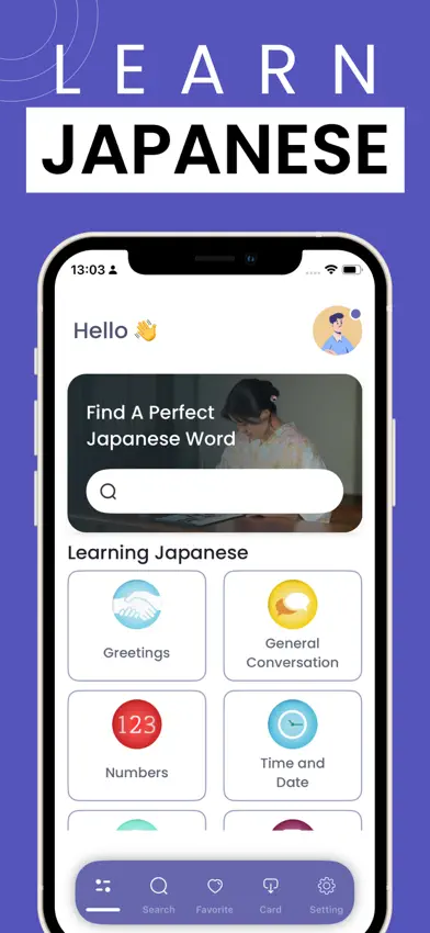 Learn Japanese - Phrasebook screenshot 1