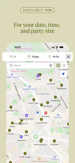 Capture d'écran de Zenchef sur iPhone 2