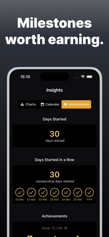 Begun - One Thing a Day iPhone screenshot