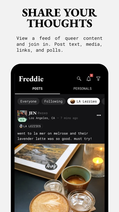 Freddie: Your queer space iPhone screenshot 2 - Social Networking app