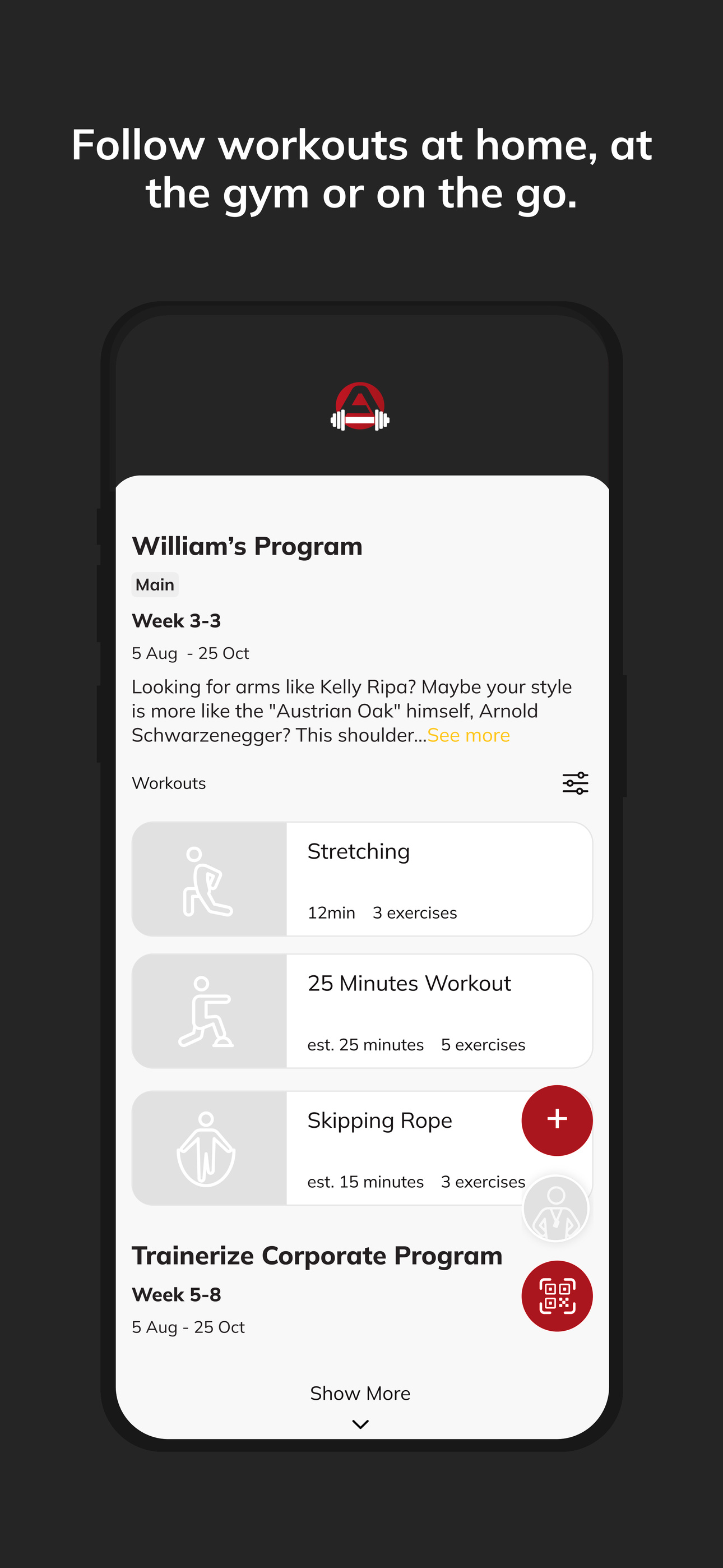 Apex studios workout tracking