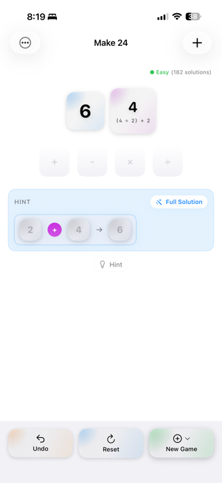 Make 24 Number game Screenshot 6 of 9