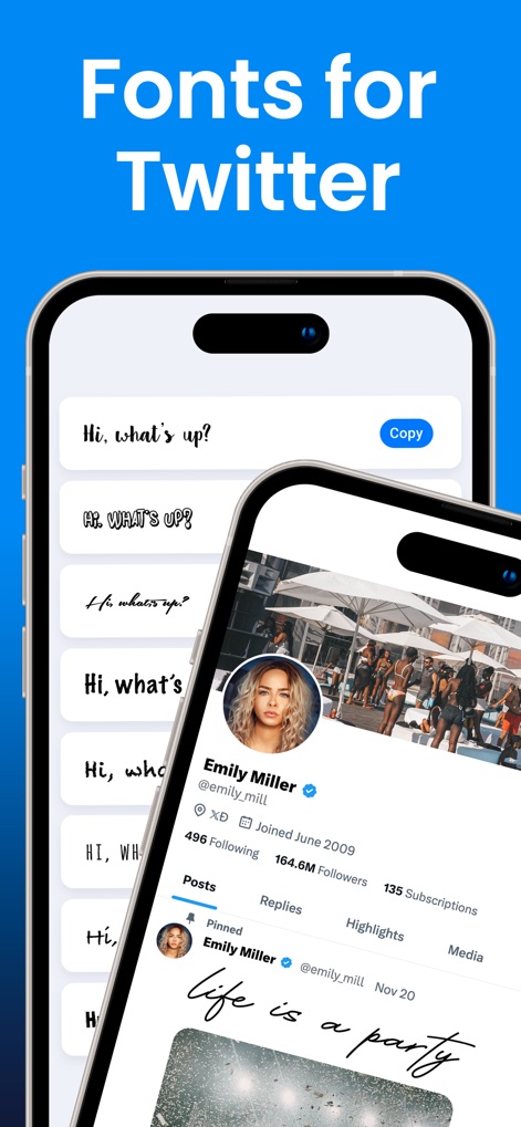 TwitterIt for Twitter X - Expressive Font Customization