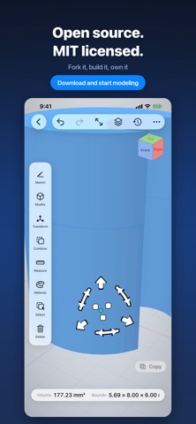 OpenShape3D iPhone screenshot