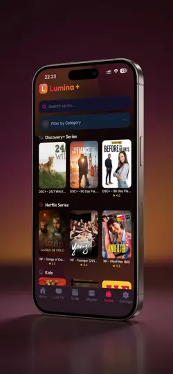 Capture d'écran de Lumina Plus IPTV sur iPhone 1