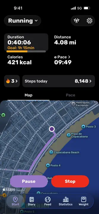 Running Tracker App: Screenshot 10 von 10