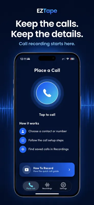 Call recording app for iphone screenshot 1 of 5