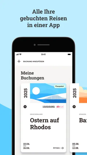 Screenshot von MyDERTOUR | Reisebegleiter auf dem iPhone 1